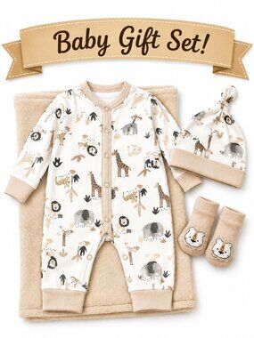 NWT Baby Essentials Baby Boy 4 Piece Gift Set Size 3 Months | Baby Shower Gift